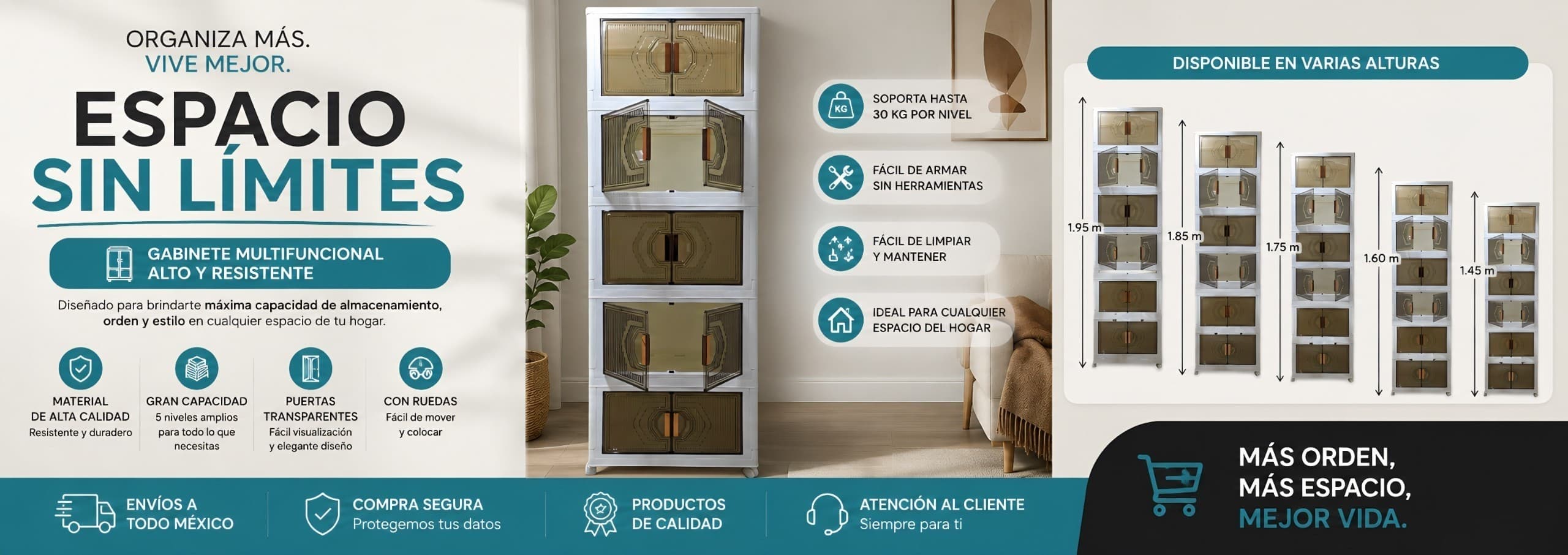 CAJONERA PLEGABLE DE 70CMX5